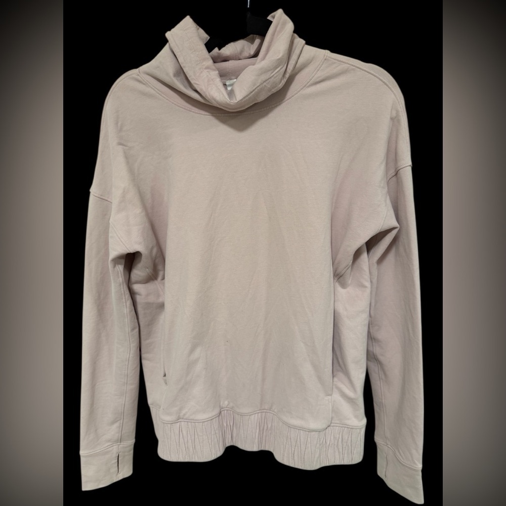 lululemon athletica Women's Light Pink Cowl Neck Sweater - Picture 9 of 9